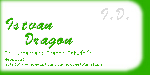 istvan dragon business card